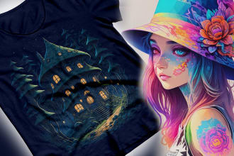 do midjourney t shirt design and unique digital stickers using ai