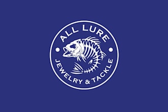 make cool fishing tackle jewelry company logo