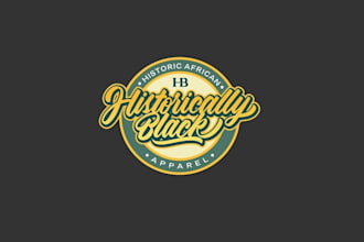 historically black apparel redesign logo