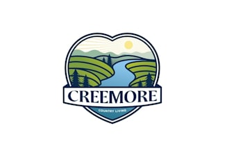 unique small town souvenir shop logo design