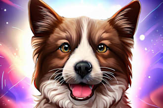 draw a portrait of your pet in my style