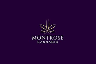 chic boutique cannabis logo design