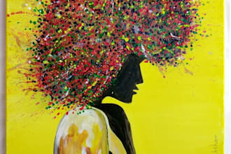 paint on canvas board anything you like with acrylic