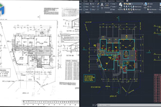 convert your jpeg, PDF, and old blueprint into autocad