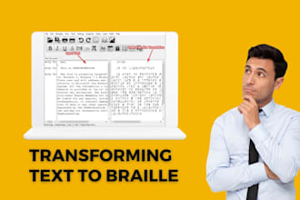 professional braille conversion service transforming text to braille