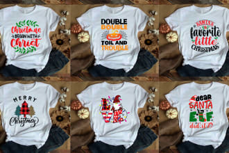 bulk halloween, christmas, thanksgiving t shirts design for print on demand