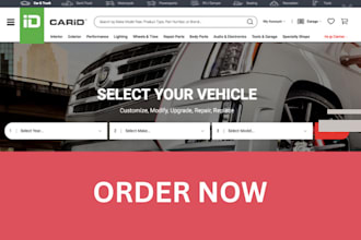 design highly profitable auto part shopify automative website car part store