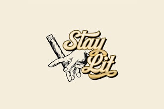 stay lit slogan logo development