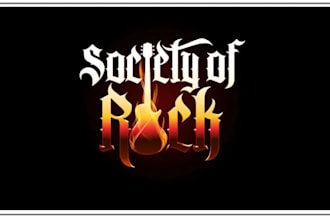 design an atmospheric black metal and dungeon synth logo