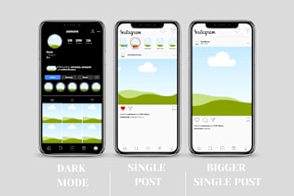 design instagram mockup, profile, feed, story canva mockup
