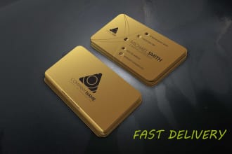 create business cards with 4 concepts within 5 hours