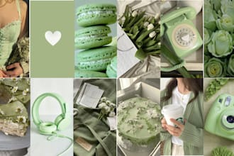 create aesthetic wall image collage