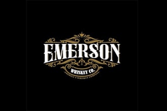 design retro whiskey company logo