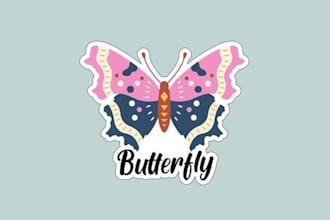 design high quality butterfly logo with fastest delivery