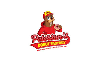 unique donut logo design