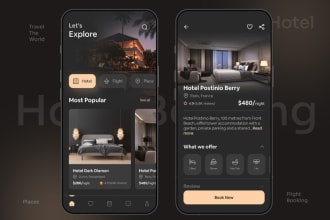 develop hotel booking mobile application just like airbnb for you