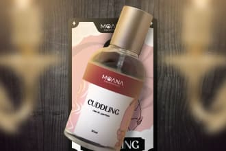 design your perfume label bottle