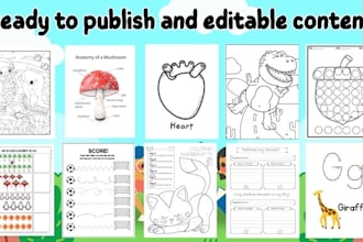 give massive high quality printable book for amazon kdp