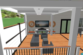 create landscapes, backyard, patio and frontyard renderings