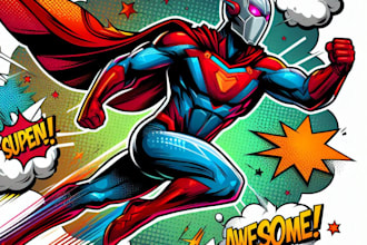 do comic book illustration, anime manga storyboard