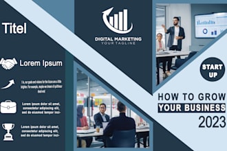 design bi fold tri fold brochure that will give your brand bold voice