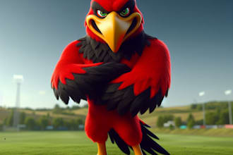 design awesome  angry bird mascot logo within 1 day