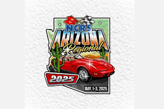 design corvette car show logo