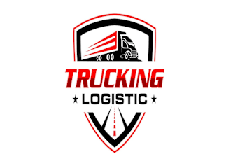 create a dynamic logistics and trucking logo design