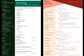 création de curriculum vitea