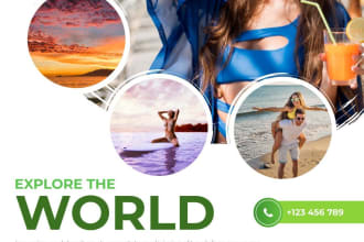 design holiday or travel promotion poster