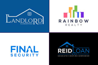 design construction mortgage property logo design