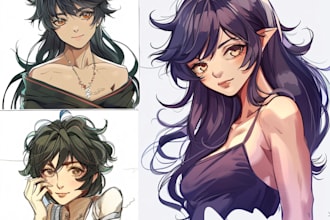draw anime art for your profile