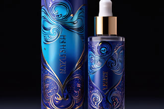 do design cosmetic packaging and cosmetic label for you