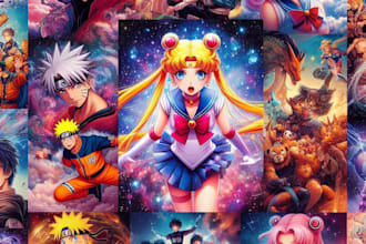 draw beautiful anime art and manga art