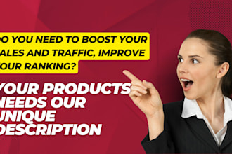 write product descriptions for items selling on ebay amazon