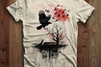 design edgy urban streetwear t shirt