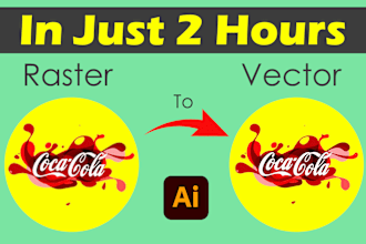 edit, modify, change, recreate, vectorize your logo, image