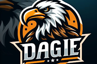 do make, style, modern, eagle, mascot logo design