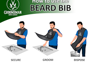 create stepwise workout illustration for ebay amazon product