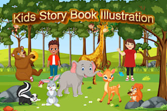design children story book illustrations
