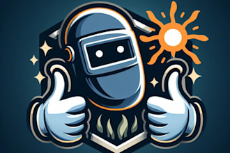 do, creative, choice, welding, mascot, logo design