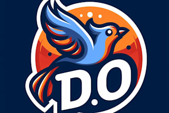 do modern style bird mascot logo design