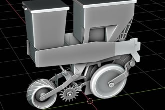 create 3d models for 3d printing, mechanical engineering design, rendering