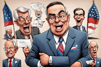 do political cartoon caricatur for you