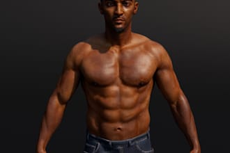 create realistic 3d head