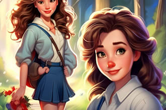 draw your portrait in disney style