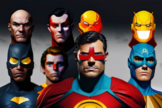 create super realistic super hero avatar