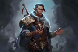 make dnd character art illustration commissions
