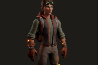 aaa game character, stylized nsfw character, uv map, retopology, 3d human model