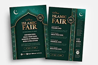 design creative party flyer, corporate flyer, food flyer, islamic flyer